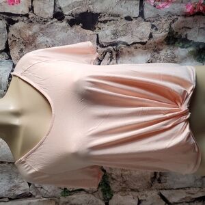 New pret-a-porTEE | Blush Color Twist Front Blouse